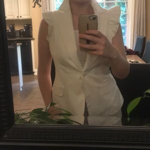 White blouse vest from twenty one